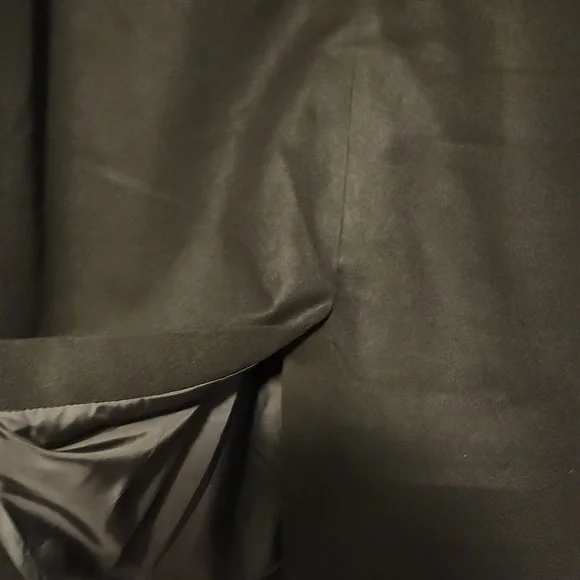 Women's Wool Black Coat- 3X - Picture 7 of 8